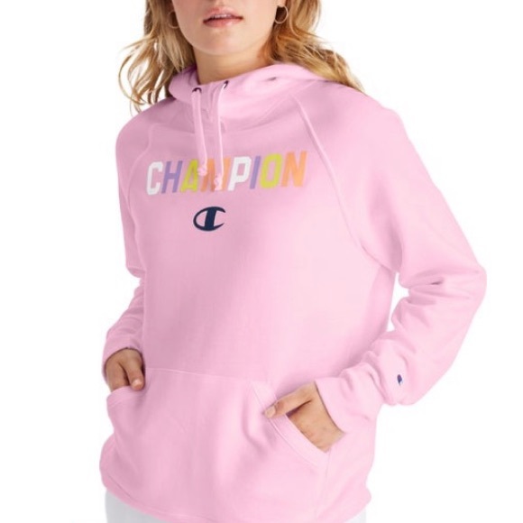 SOLD! NWT! Women’s Champion Pink Powerblend Hoodie - Picture 9 of 9